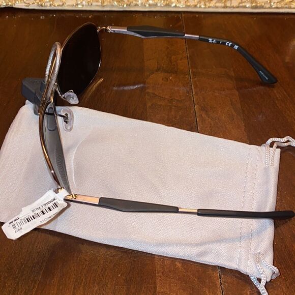 Ray-Ban RB3519 Polished Gunmetal Pilot Frames Sunglasses NWT $198 - Picture 5 of 7